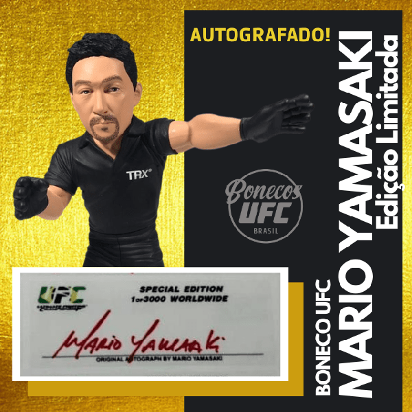 Boneco UFC Mario Yamasaki Edi o Limitada Autografado