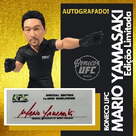 Boneco UFC Mario Yamasaki  Autografado!